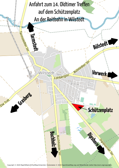 Anfahrt zum 14. Oldtimer-Treffen in Wilstedt 2023